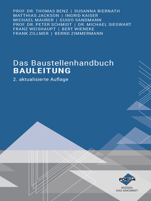 cover image of Das Baustellenhandbuch Bauleitung